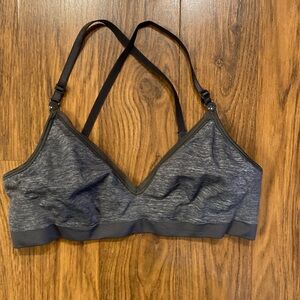 Charcoal Women's Convertible-Straps Bralette